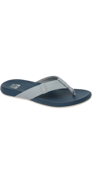 2026 Reef Mens Cushion Phantom 2.0 Flip Flops CJ9053 - Grey / Navy